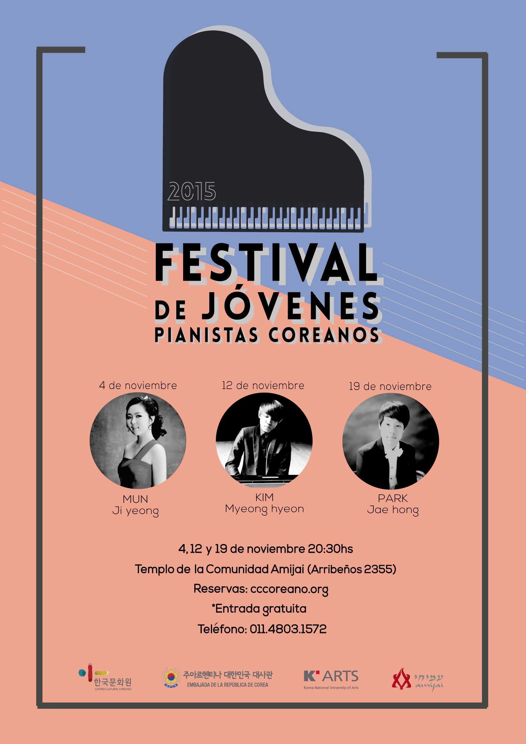 El Festival de Jóvenes Pianistas Coreanos desembarca en Buenos Aires