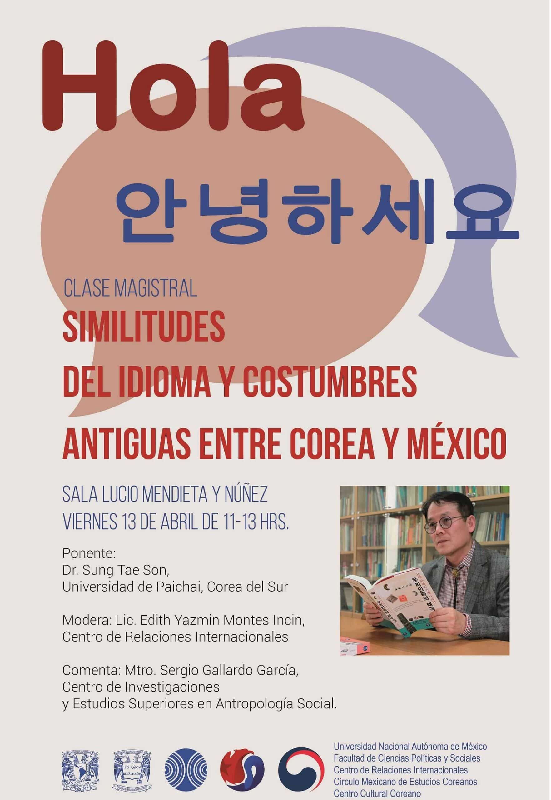 Similitudes del idioma y costumbres antiguas entre Corea y México