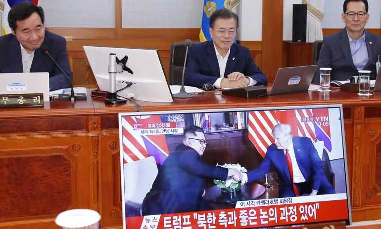 El presidente de Corea del Sur reacciona a la cumbre Pyongyang-Washington