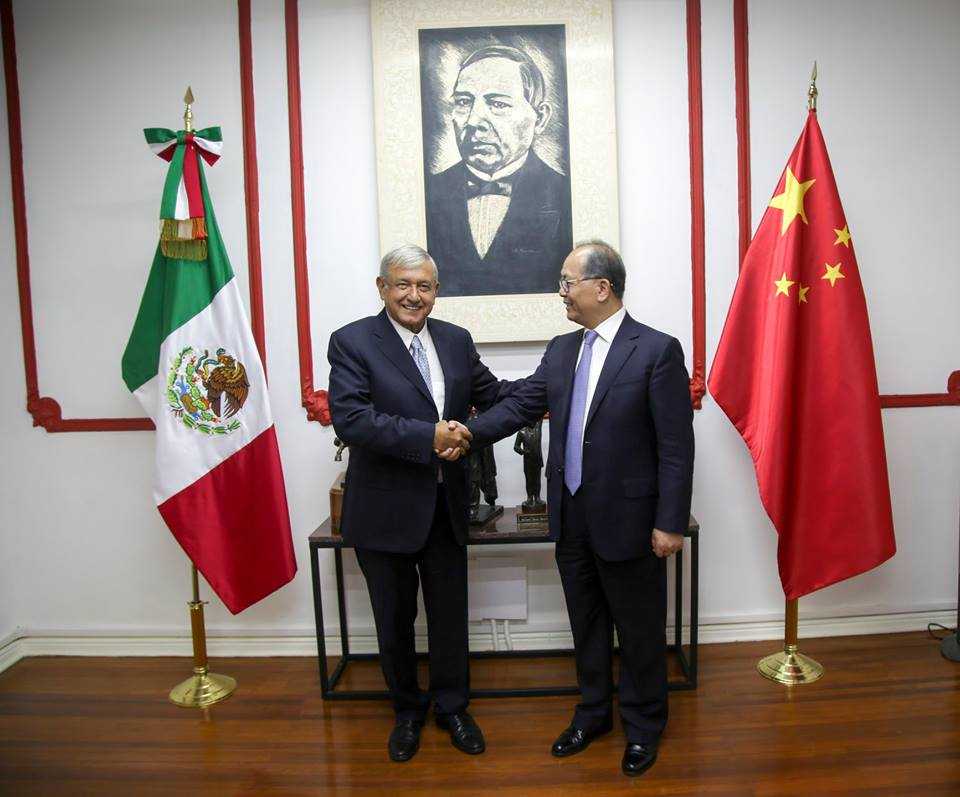 Reunión entre el Embajador de China y AMLO