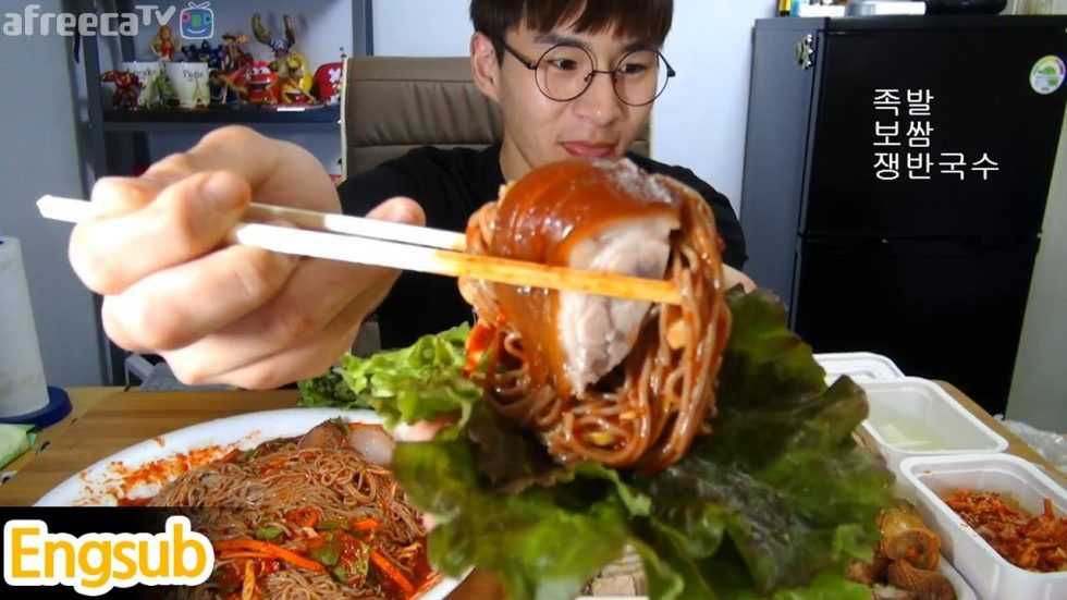 mukbang show de comida en Corea