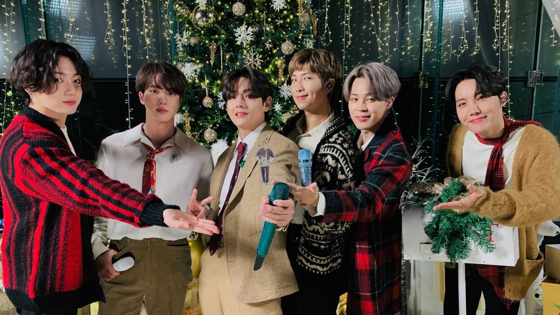 BTS contagia su espíritu navideño en el Disney Holiday Singalong