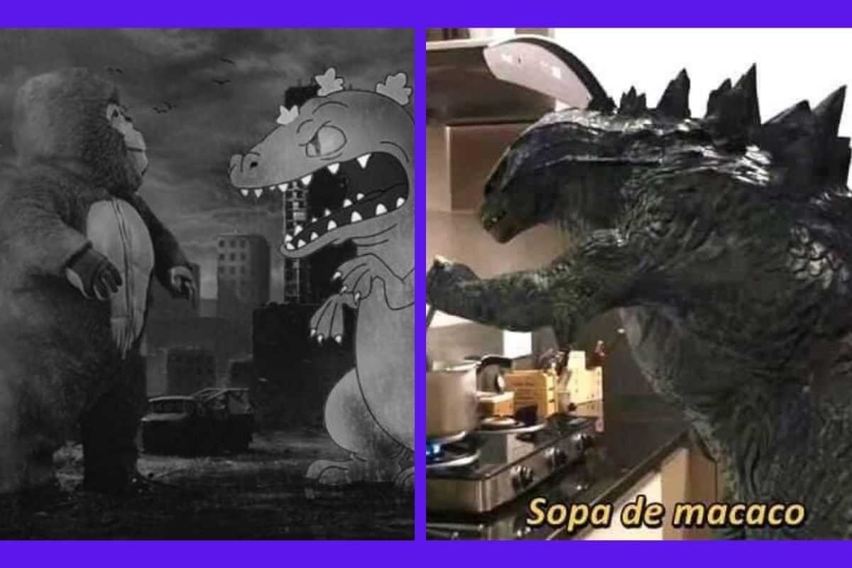 Godzilla vs Kong protagonizan una épica batalla de memes