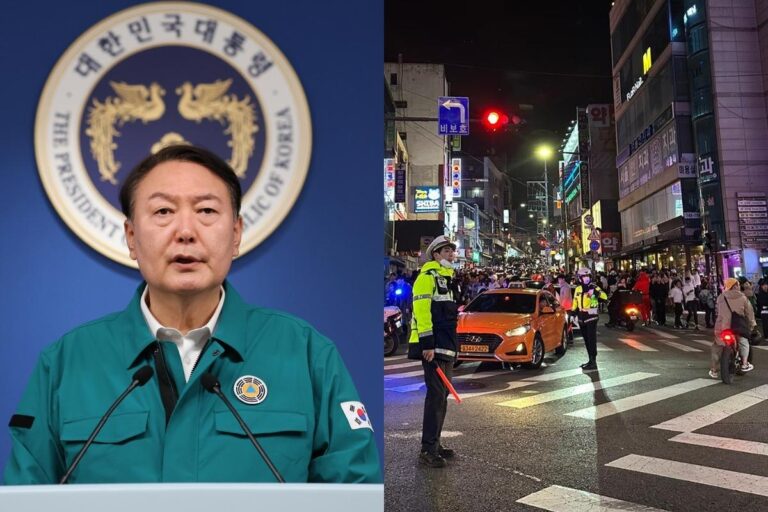 Presidente de Corea declara luto nacional por tragedia de Itaewon